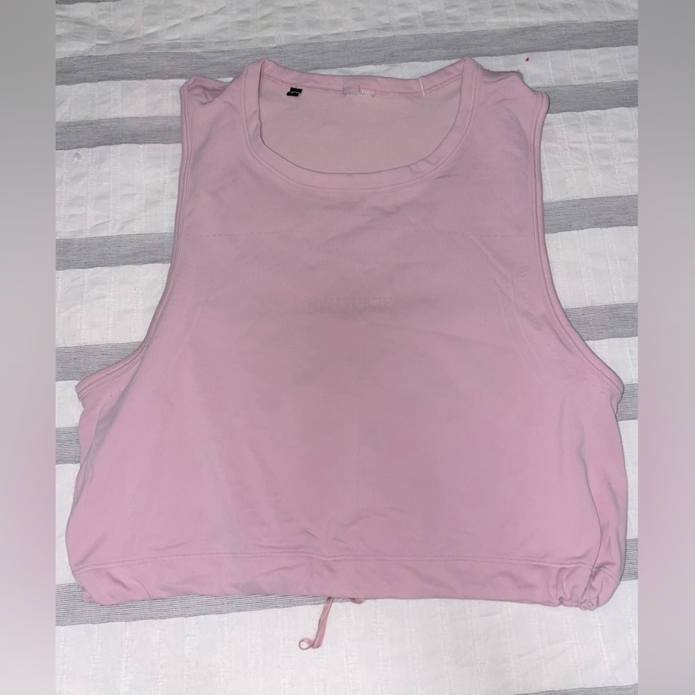 Gymshark lightweight Training tank cinch waist size s pink